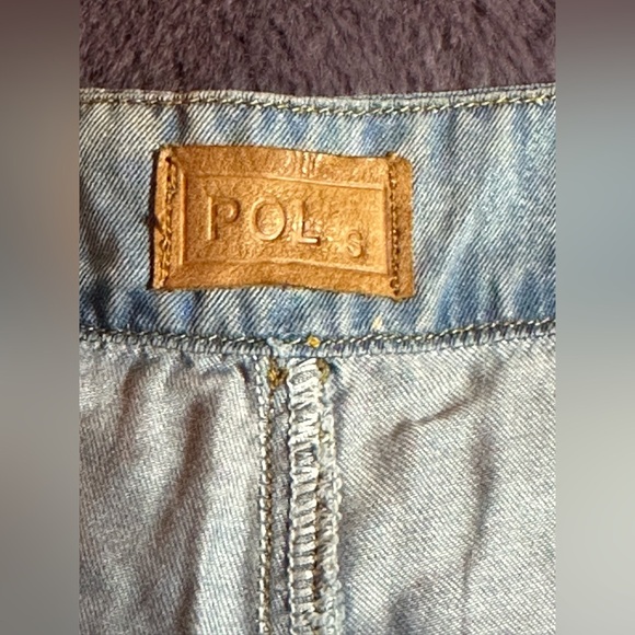 NWOT POL Daisy Denim Pants Size Small - Picture 3 of 3